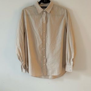 Everlane Silky Cotton Relaxed Button Down Shirt, Size 4